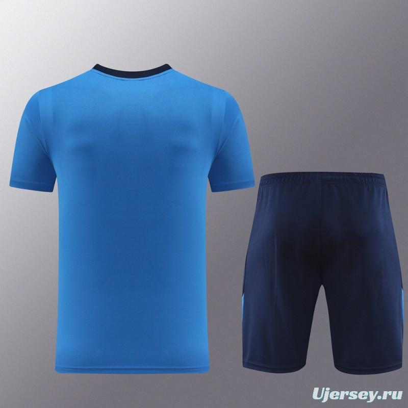 24/25 Nike Blue/Black Short Sleeve Jersey+Shorts