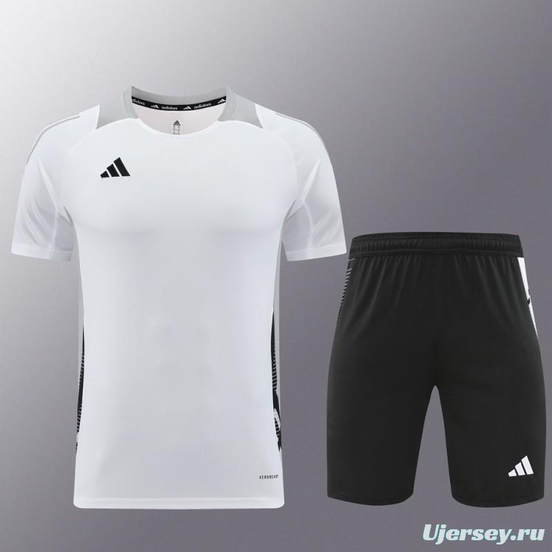 24/25 Adidas White Short Sleeve Jersey+Shorts