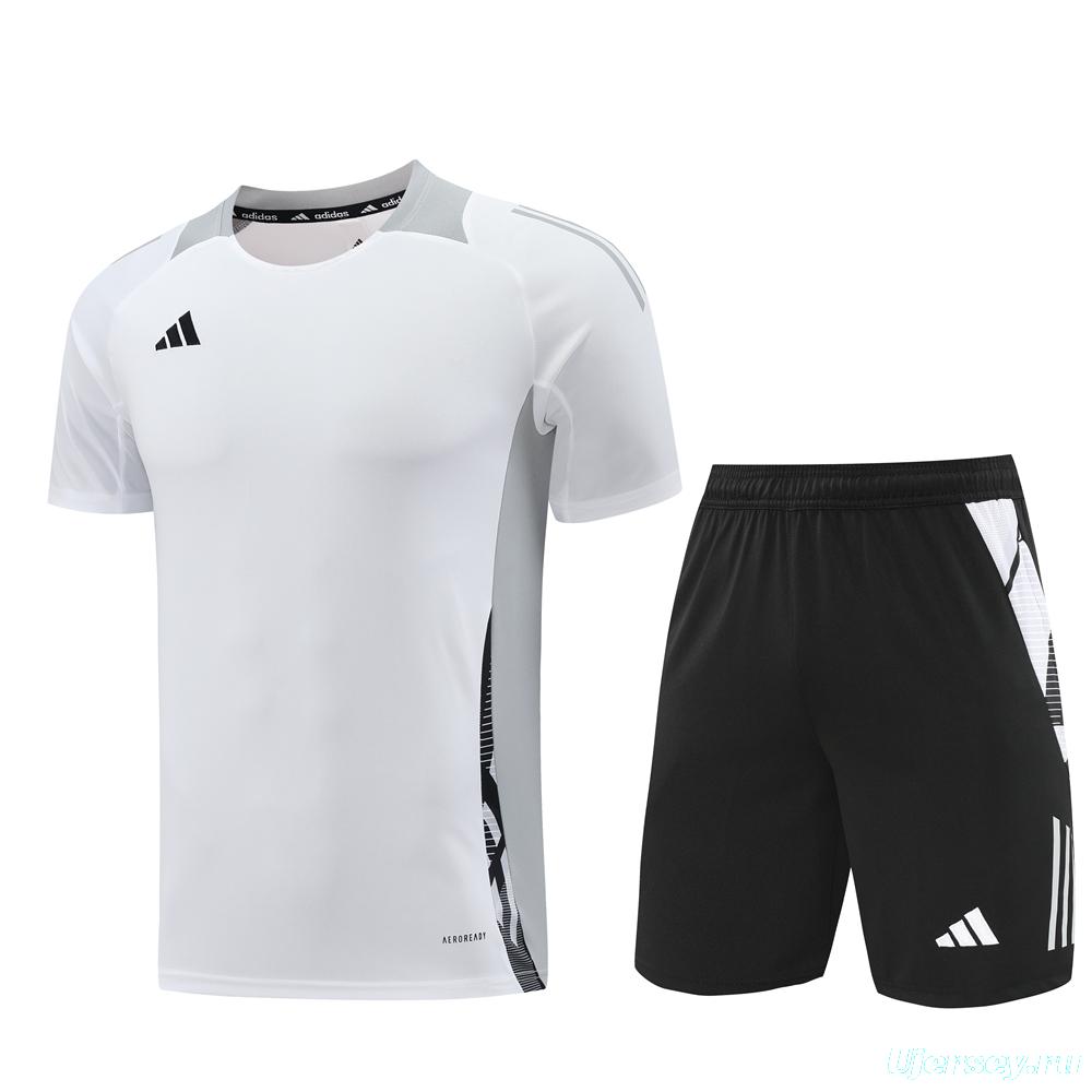 24/25 Adidas White Short Sleeve Jersey+Shorts