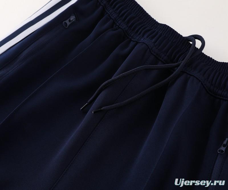 24/25 Adidas Original Navy Full Zipper Jacket +Long Pants