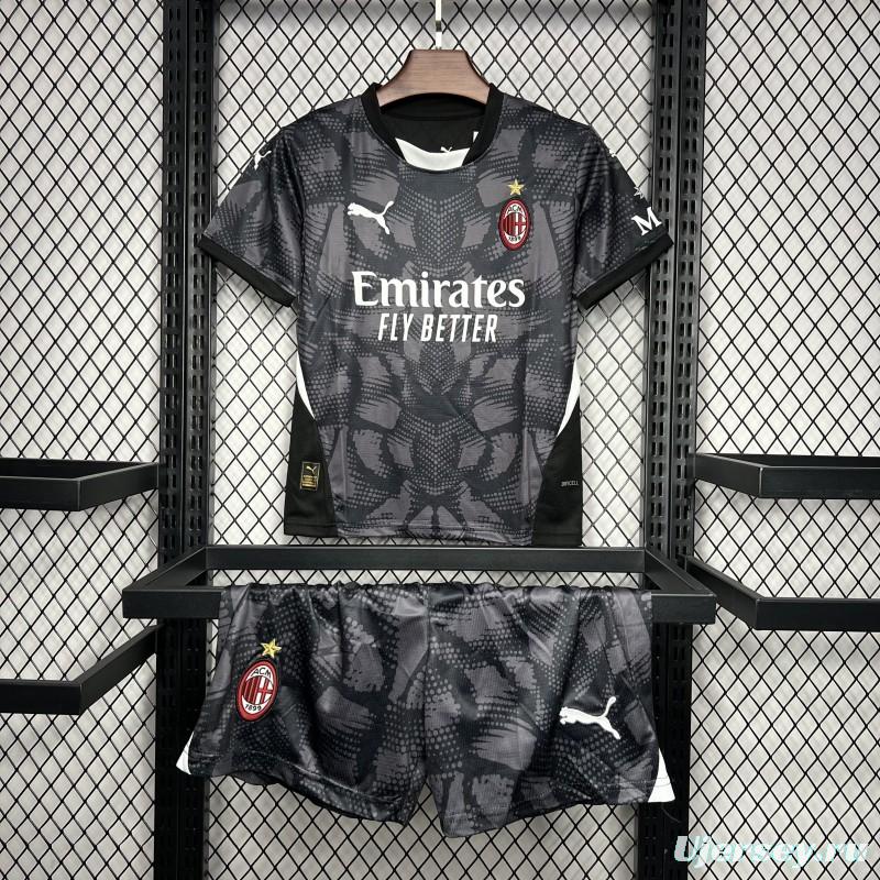 24/25 Kids AC Milan Black Goalkeeper Jersey