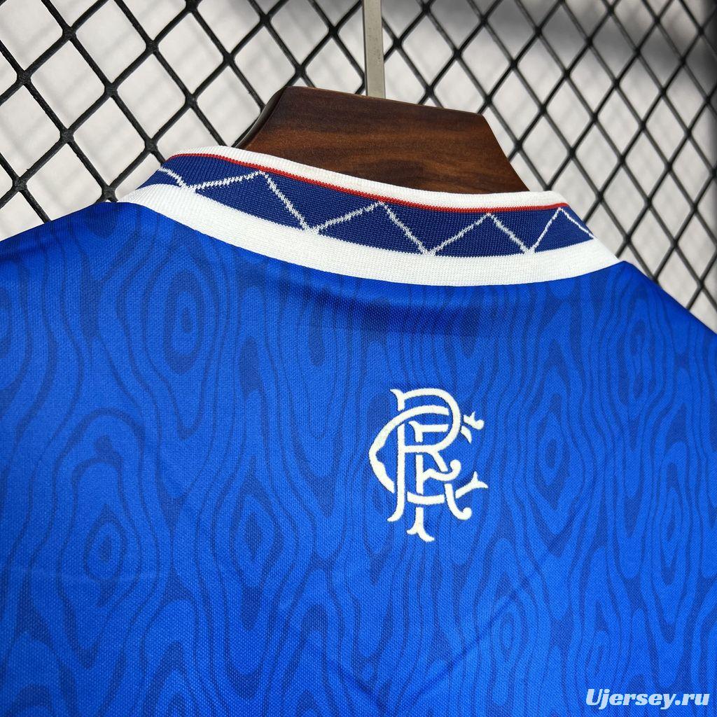 Retro 90/92 Glasgow Rangers Home Jersey