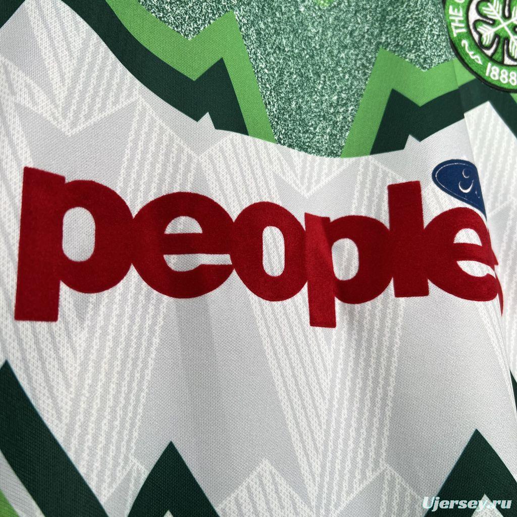 Retro 91/92 Celtic Away Green Jersey