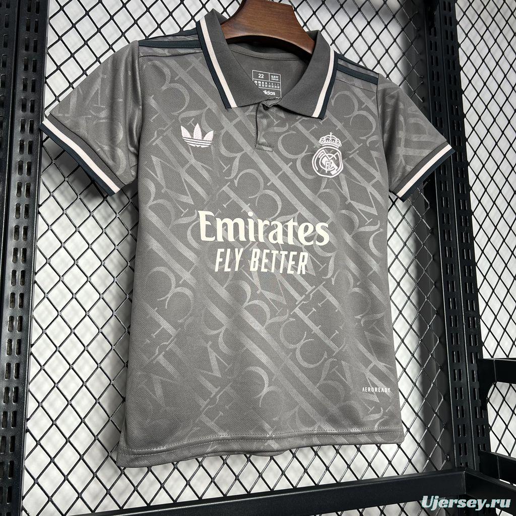 24/25 Kids Real Madrid Third Black Jersey