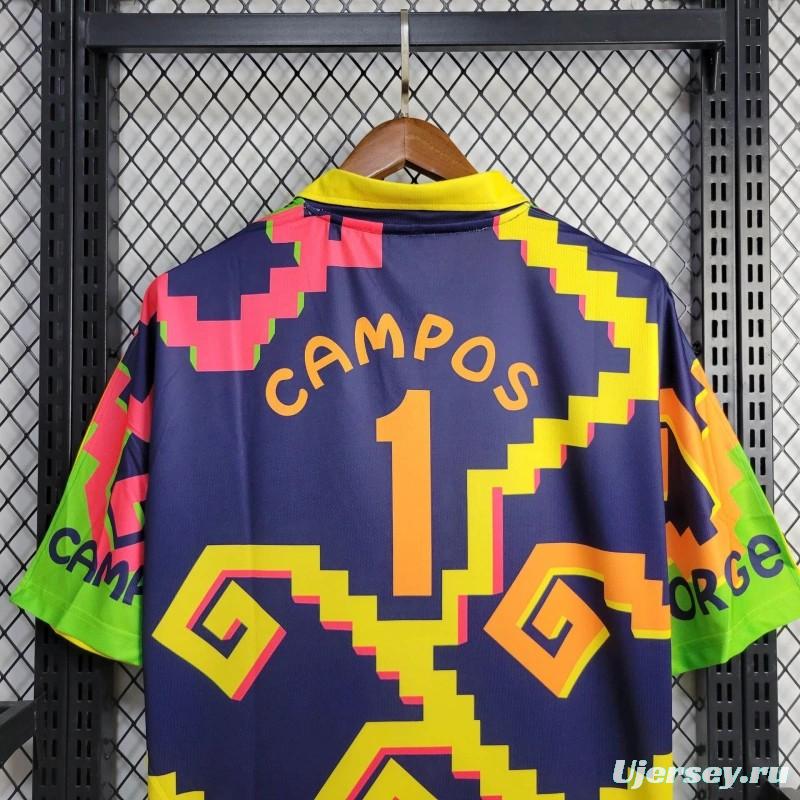 Retro 1995 Mexico Goalkeeper Campos Jersey