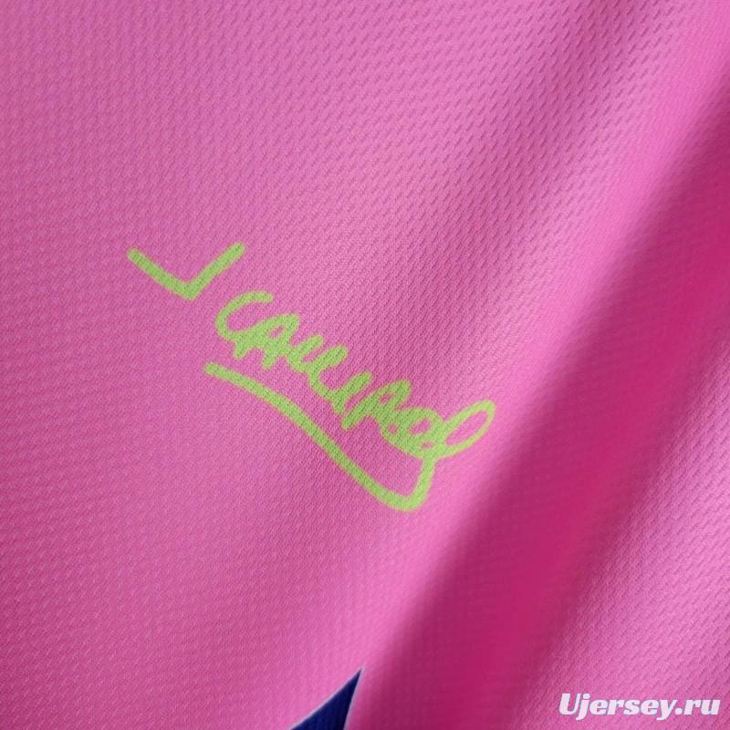 Retro 1992/93 Mexico Goalkeeper CAMPOS 1 Home Pink Jersey