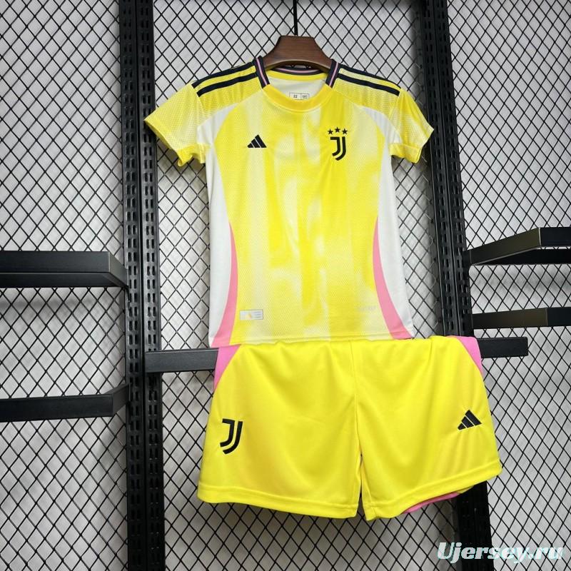 24/25 Kids Juventus Away Yellow Jersey