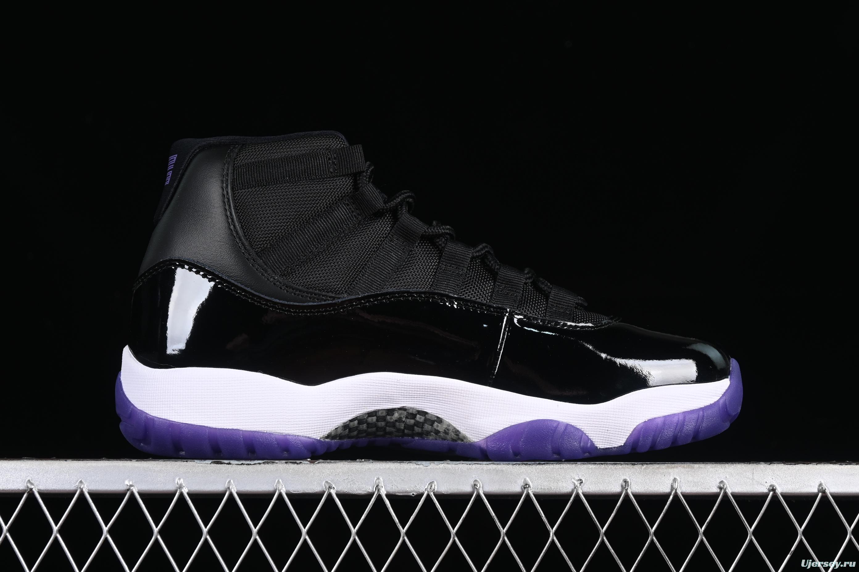 Nike Air Jordan 11 Retro Basketball Shoes with Patent Leather and Carbon Fiber Plate - CT8812-999
