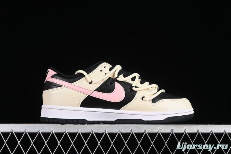 Nike Dunk Low SB Casual Skate Shoes with Smoked Rose Design - FD1232-001