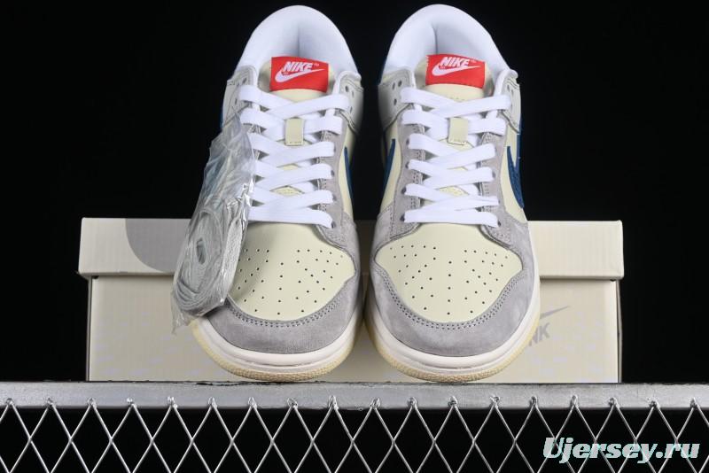 Nike SB Dunk Low UN Collaboration - Blue Dragon Scale Anniversary High-End Custom Low-Top Casual Skate Shoes - FC2025-302