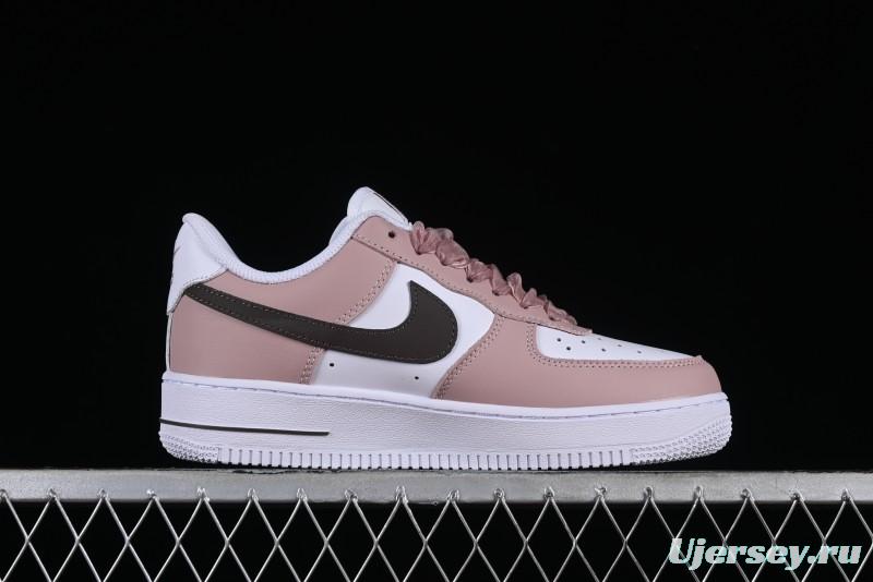 Nike Air Force 1 '07 Low Casual Sneakers in Dusty Rose with Hand-Painted Details - CV8699-578