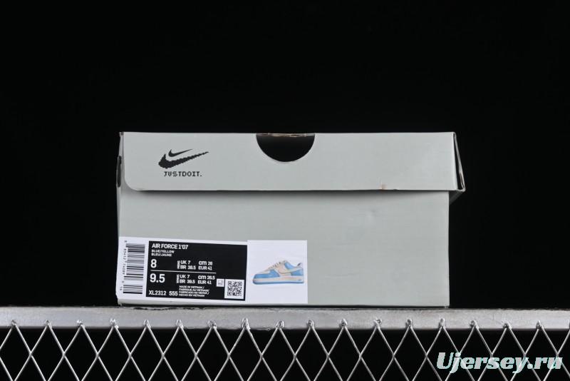 Nike Air Force 1 '07 Low Custom Casual Sneakers with Full-Length Honeycomb Air Cushion - XL2312-555