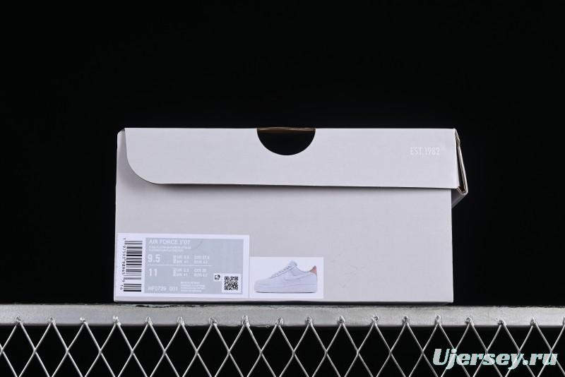 Nike Air Force 1 '07 Low Casual Sneakers with Full-Length Air Cushion - HF0729-001