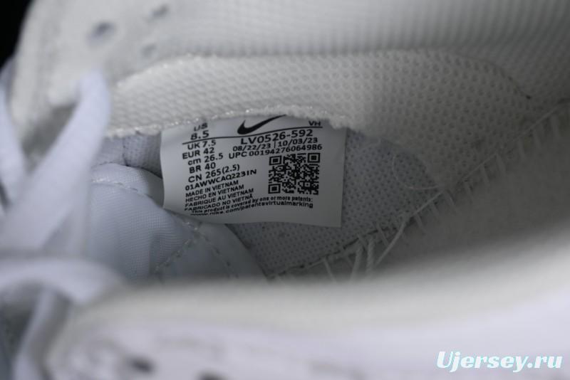 Nike SB Dunk Low Louis Vuitton Collaboration - White Grey Print High-End Custom Low-Top Casual Skate Shoes - LV0526-592