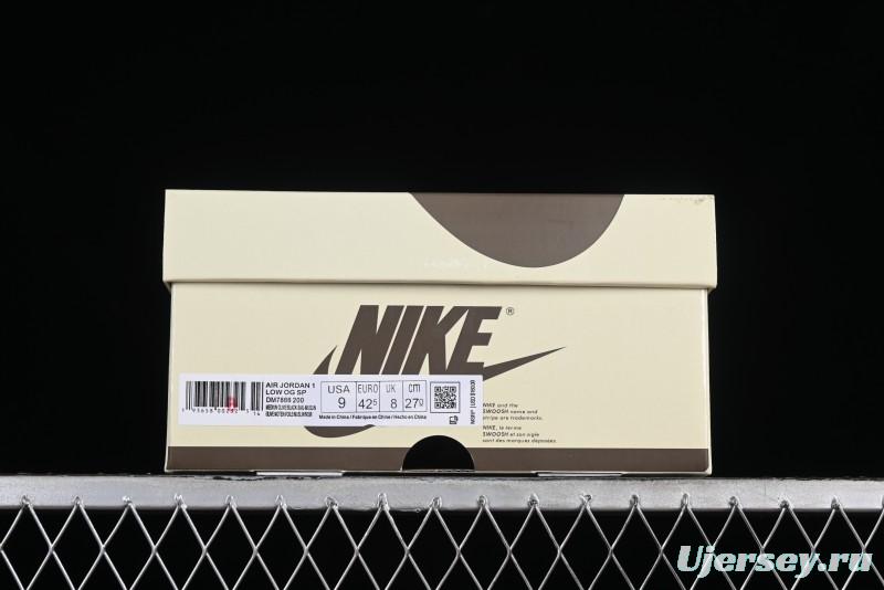 Nike Travis Scott x Air Jordan 1 Low OG Retro Sneakers DM7866-200