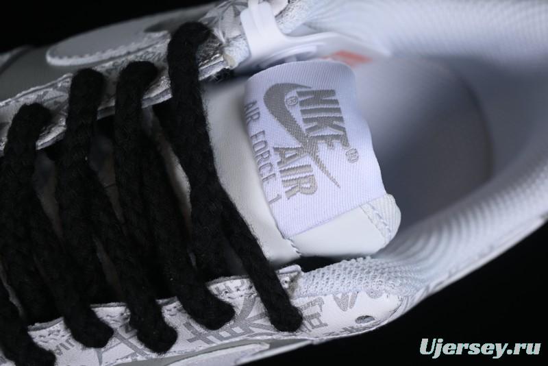 Nike Air Force 1 '07 Low Custom ID Graffiti Chinese Style Hundred Surnames Casual Sneakers - SD3356-008