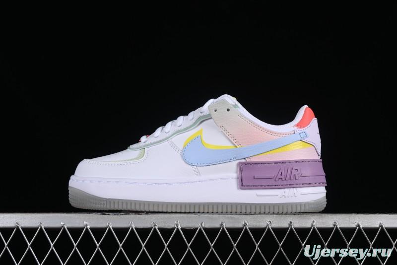 Nike Air Force 1 Shadow Lightweight Elevated Low-Top Versatile Sneakers - CW2630-141