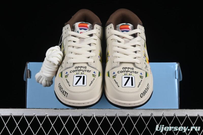 Nike SB Dunk Low Apple Colorway Low-Top Casual Skateboarding Shoes - MU0232-368