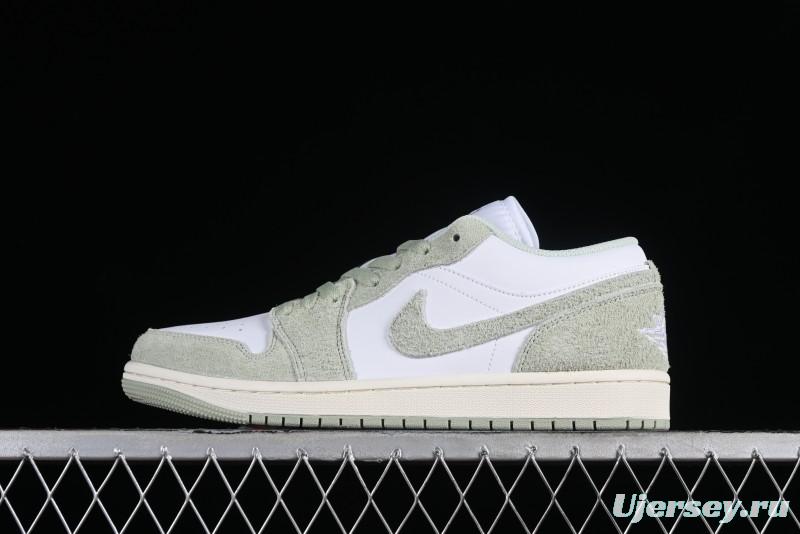 Nike Air Jordan 1 Low AJ1 Apple White Green Low-Top Lifestyle Basketball Shoes - FN5214-131