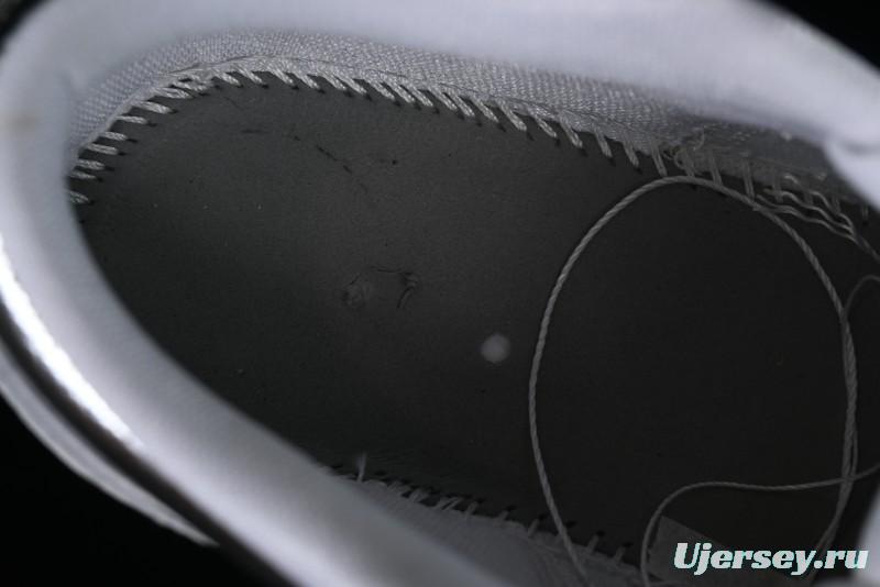 Nike Air Jordan 1 Low "Metallic Silver" Casual Sneakers with Metallic Accents - FN5030-001