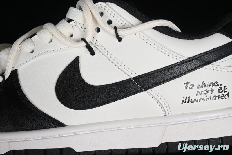 Nike Dunk Retro Saml Panda Mischief Low-Top Casual Sneakers with SB Lace and Retro Black-White Design - DD1391-100