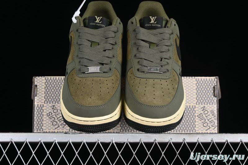 Nike Air Force 1 '07 Low LV Collaboration - Military Green Casual Sneakers - BA8806-223