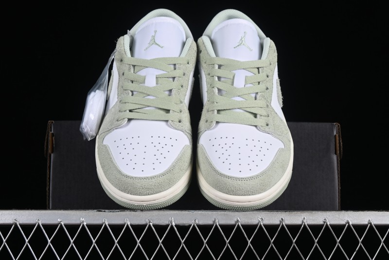 Nike Air Jordan 1 Low AJ1 Apple White Green Low-Top Lifestyle Basketball Shoes - FN5214-131