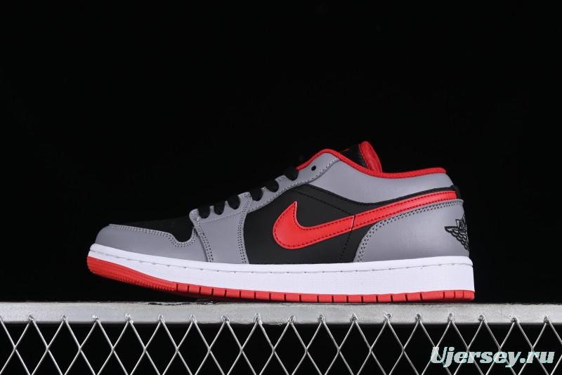 Nike Air Jordan 1 Low AJ1 Cement Grey Low-Top Casual Sneakers - 553558-060
