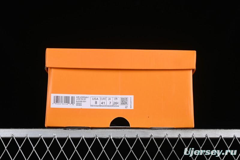 Nike Air Jordan 1 Low OG SP Travis Scott x Fragment Design Collaboration Sneakers - SJ2068-001