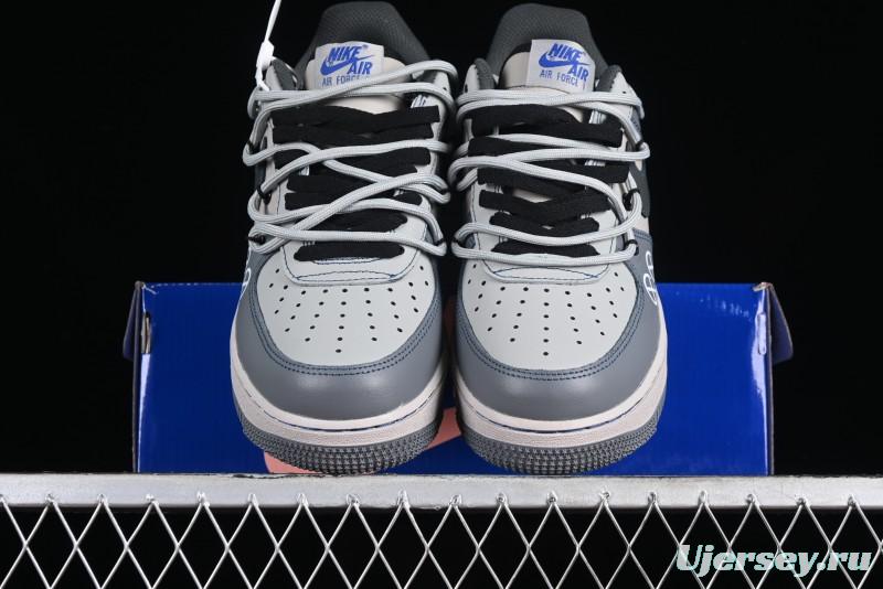 Nike Air Force 1 '07 Low Custom Strap Casual Sneakers with Kaws Collaboration - KS6869-333