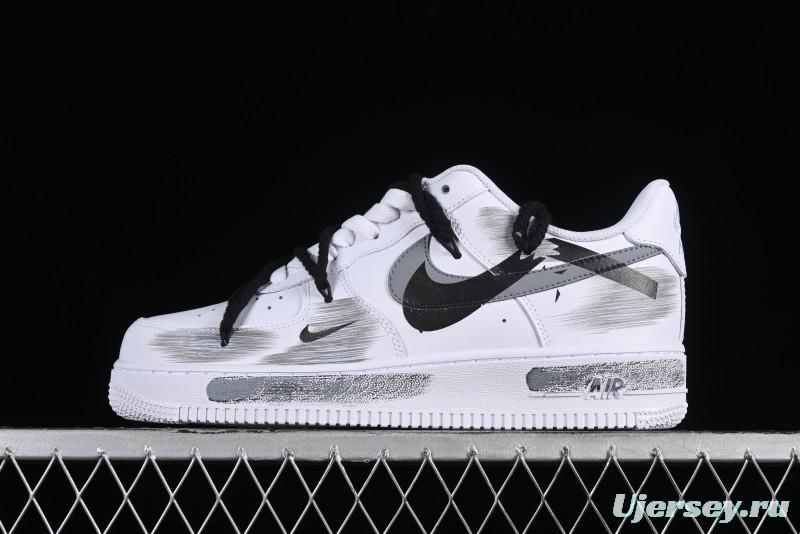 Nike Air Force 1 '07 Low Custom Anime Theme Spray Paint Swoosh Casual Sneakers - ZH0316-011