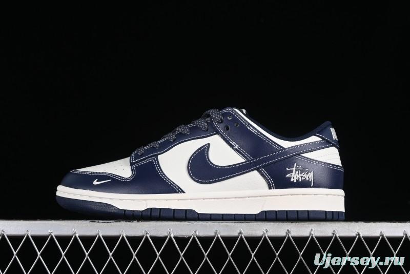 Nike SB Dunk Low Stussy Collaboration - Mark Line Starry Sky Anniversary High-End Custom Low-Top Casual Skate Shoes - BB9898-002