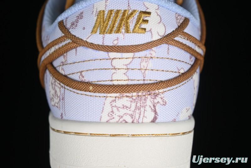 Nike SB Dunk Low Premium "Pastoral Print" Skateboarding Shoes - FN5880-001