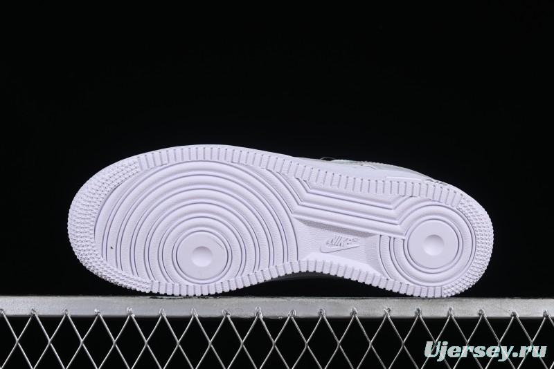 Nike Air Force 1 '07 Low Customized Anime Theme Gradient Grey Swoosh Casual Sneakers - FN0366-102