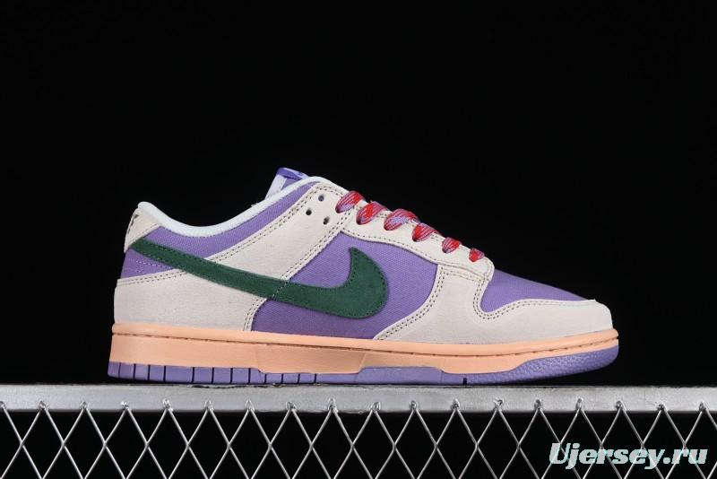 Nike SB Dunk Low Casual Skateboarding Shoes in Purple with Black Swoosh - HF5030-030