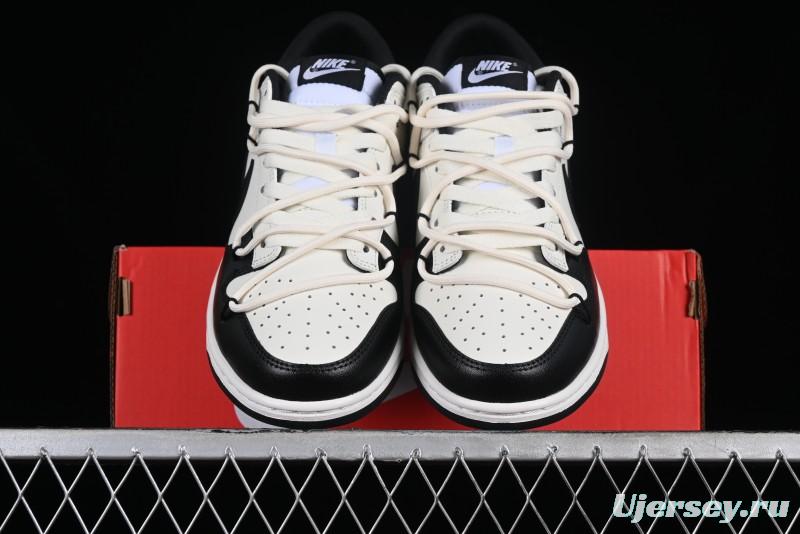 Nike Dunk Retro Saml Panda Mischief Low-Top Casual Sneakers with SB Lace and Retro Black-White Design - DD1391-100