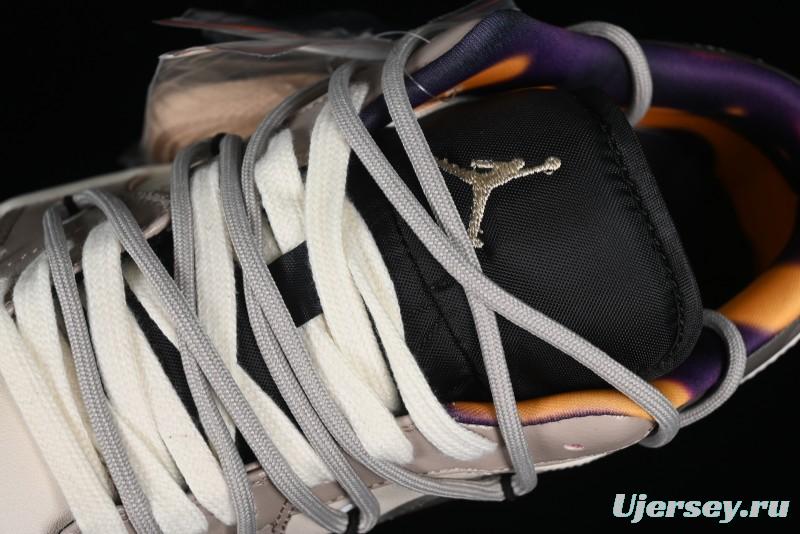 Nike Air Jordan 1 Low AJ1 Panda Prank Street Graffiti - Angel Demon Low Top Basketball Shoes - DQ8421-001