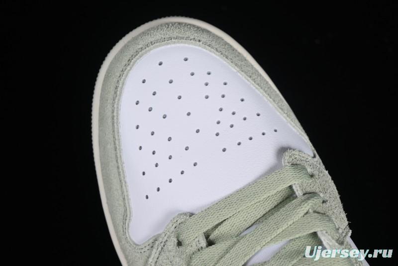 Nike Air Jordan 1 Low AJ1 Apple White Green Low-Top Lifestyle Basketball Shoes - FN5214-131
