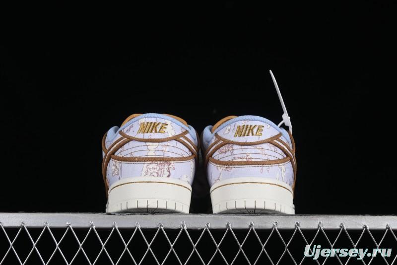 Nike SB Dunk Low Premium "Pastoral Print" Skateboarding Shoes - FN5880-001