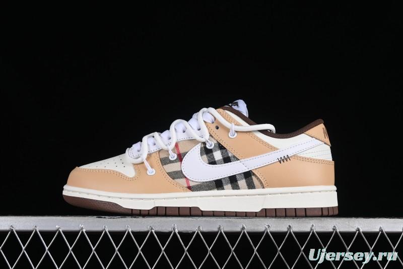 Nike Dunk Low Plaid Variation Retro SB Lace-Up Low-Top Casual Sneakers - DD1503-124