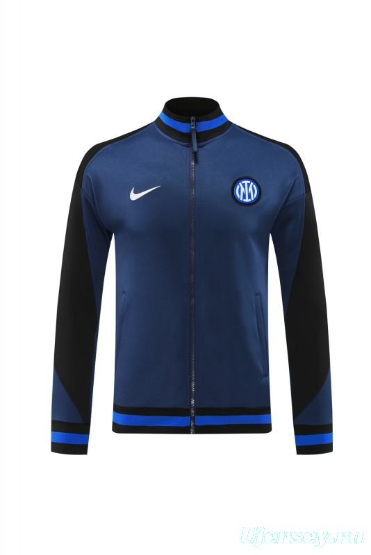 24/25 Inter Milan Navy Full Zipper Jacket +Long Pants