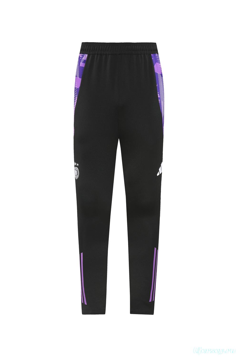 2024 Germany Purple Full Zipper Jacket +Long Pants