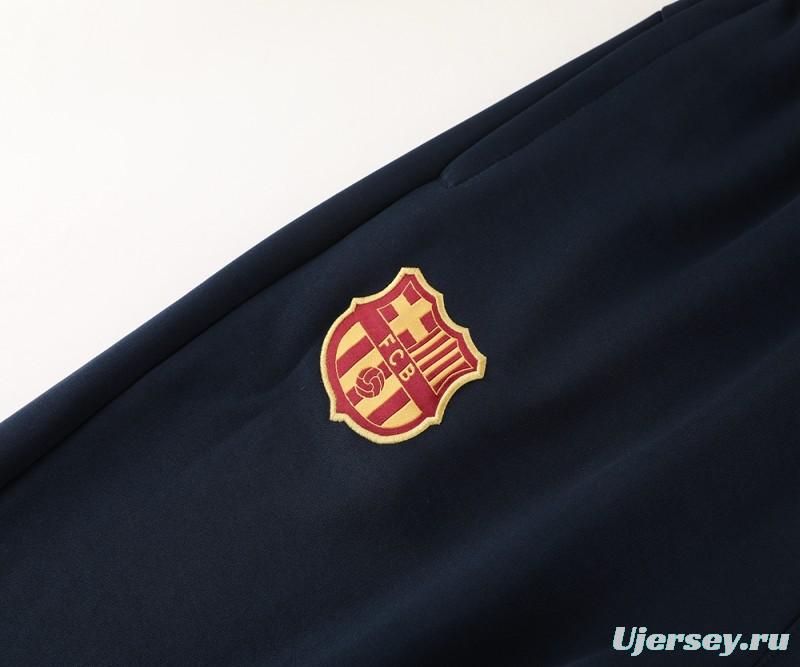 24/25 Barcelona Red Full Zipper Jacket +Long Pants