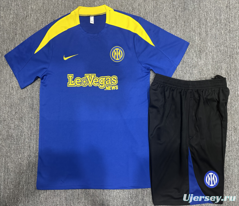 24/25 Kids Inter Milan Short Sleeve Jersey+Shorts