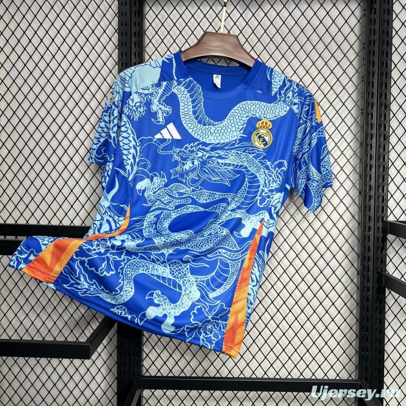 2024/25 Real Madrid Blue Dragon Special Edition Jersey