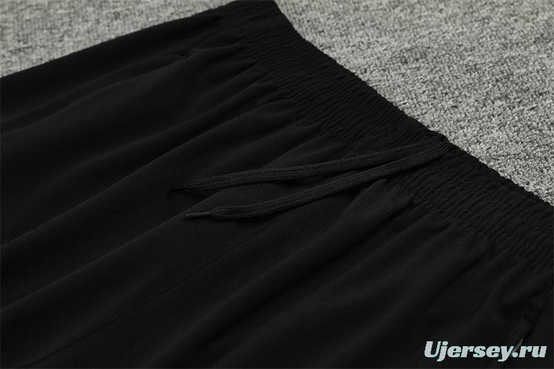 24/25 Napoli Black/Blue Half Zipper Jacket+Long Pants