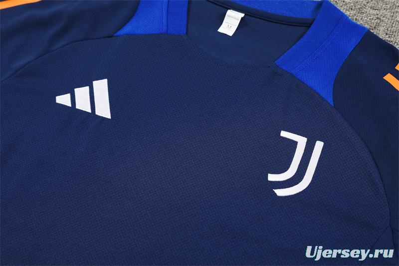 24/25 Juventus Navy Short Sleeve Jersey+Shorts