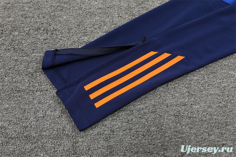 24/25 Juventus Orange Half Zipper Jacket+Long Pants