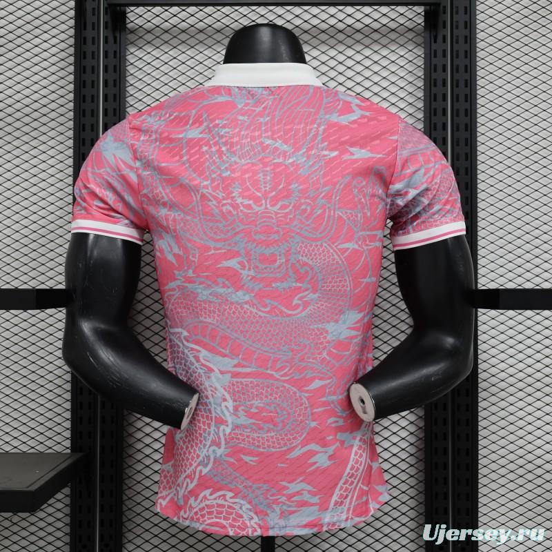 Player Version 24/25 Real Madrid Pink Dragon Special Jersey