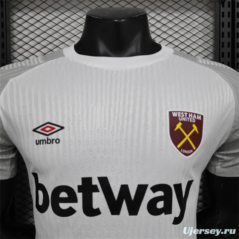 24/25 Player Version West Ham United Away Jersey